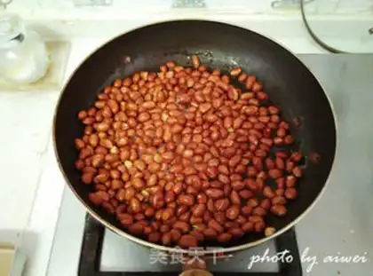 Make Honey sugar peanuts step 4