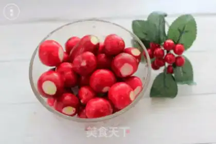 Make Cherry candy and radish step 0