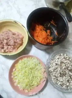 Make Three fresh dumplings step 1