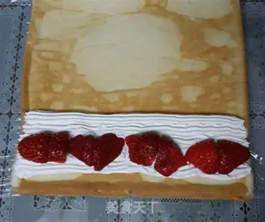 Make Strawberry cream rolls step 13