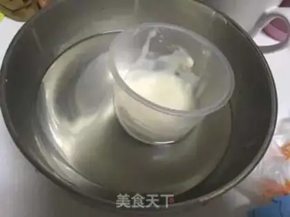 Make Mango hearted cheesecake step 8