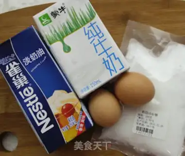 Make Cream of cream and egg step 0