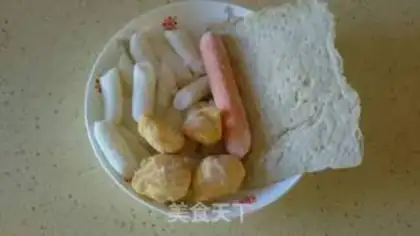 Make Simple fried rice cake step 0