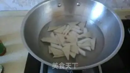Make Simple fried rice cake step 3