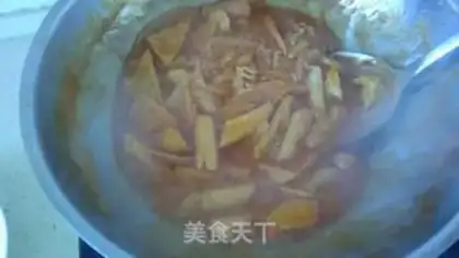 Make Simple fried rice cake step 8