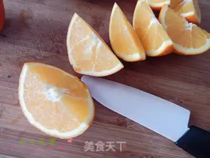 Make Fresh orange juice step 2