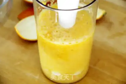 Make Fresh pear orange juice step 7