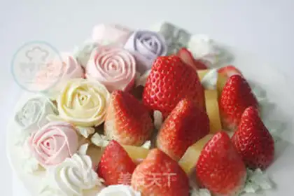 Make Fruit and cream cake step 18