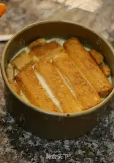 Make Honey cuisine green bean cake step 4