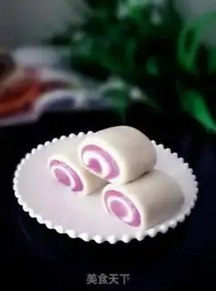 Make Double-coloured knife cut the buns step 12