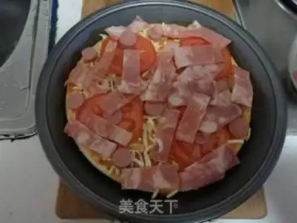 Make Bacon pizza step 3