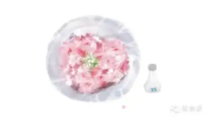 Make Salted cherry blossoms step 1