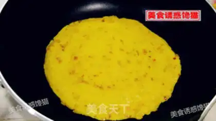 Make Pumpkin egg ham pancakes step 5