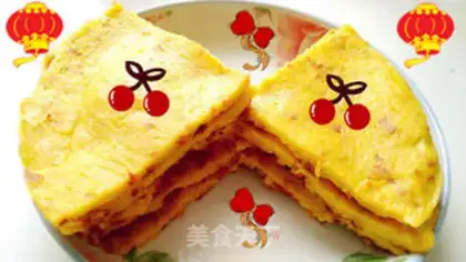 Make Pumpkin egg ham pancakes step 9