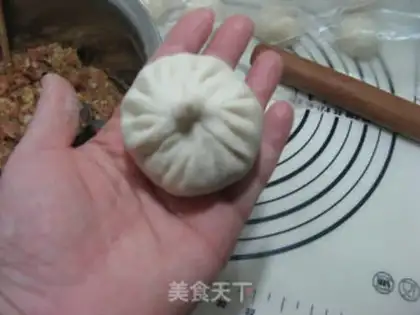 Make Pork cabbage buns step 13