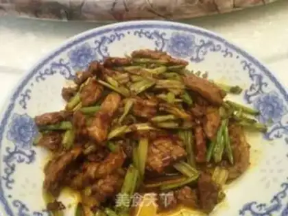 Make Celery fried meat step 6