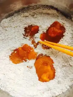 Make Pumpkin bean roll step 6