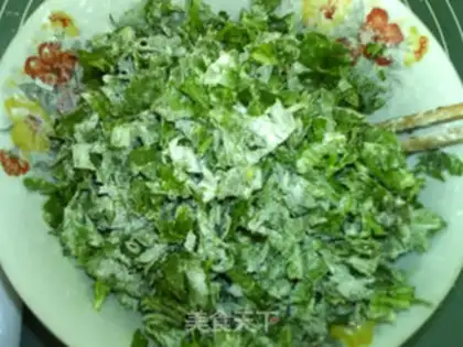 Make Steamed artemisinin balls step 7