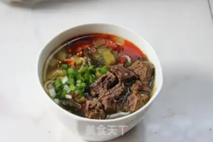 Make Sour beef noodles step 16