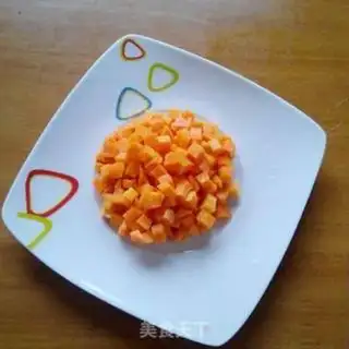 Make Carrot egg porridge step 1