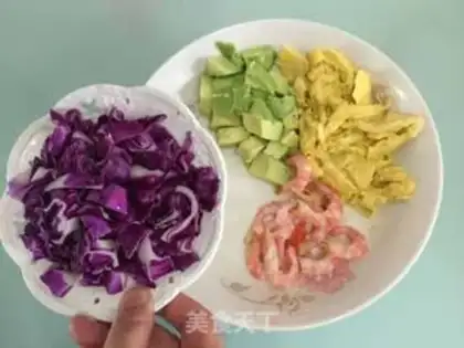 Make Five-colored rice step 4