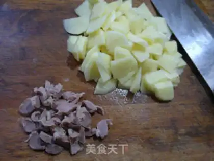 Make ♪ Chicken and snow ♪ step 1