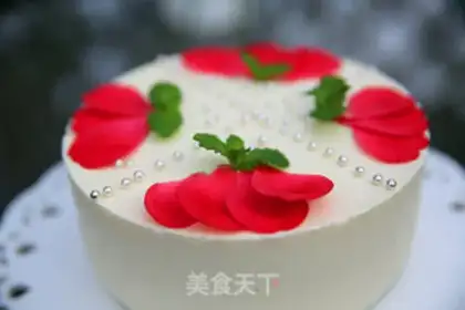 Make The durian mousse cake step 13