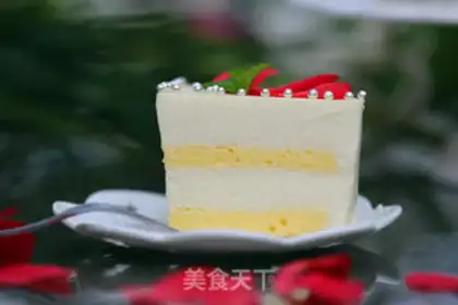 Make The durian mousse cake step 14