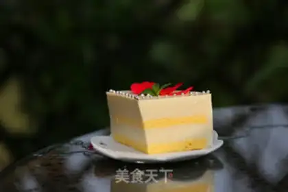 Make The durian mousse cake step 17