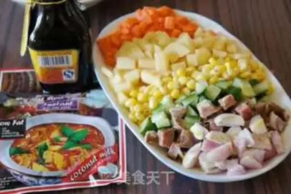 Make Red curry shrimp rice step 0