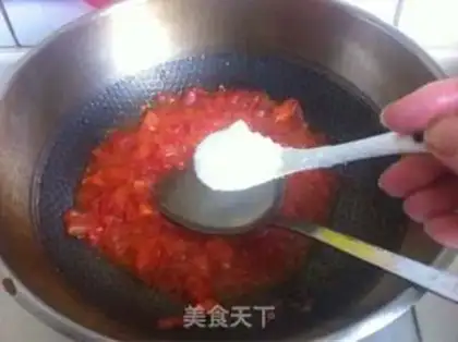 Make Beef ketchup and pasta step 7
