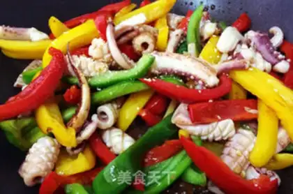 Make "Spring Wind 10 miles of pepper squid." step 11