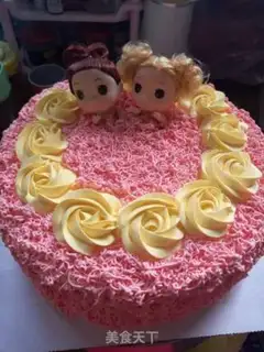 Make Smiling dolls and bath cakes step 13