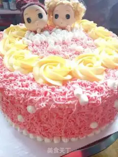 Make Smiling dolls and bath cakes step 14
