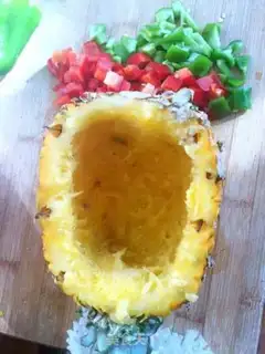 Make Pineapple rice step 0