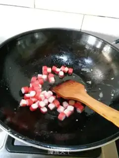 Make Crab willow fried eggs step 8