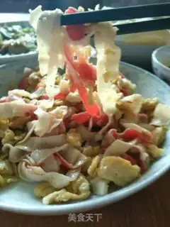 Make Crab willow fried eggs step 11