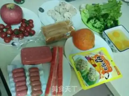 Make "Spring-day sweet lunch." step 0
