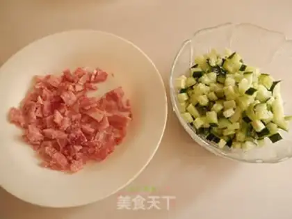 Make Bacon potato salad burger step 1