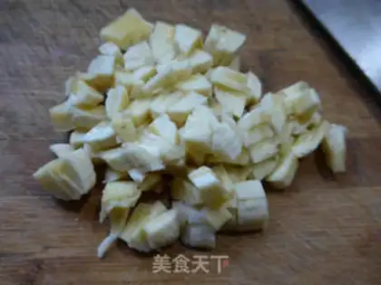 Make Banana sesame rice pie step 1