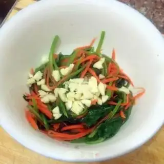 Make Vegetable spinach step 4