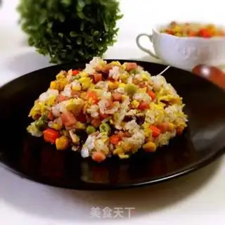Make Ridiculous mushroom egg fried rice step 7