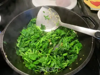 Make Beef and green beans in snow step 4