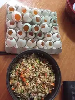 Make Rice eggs step 4