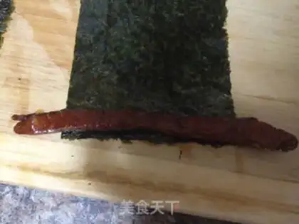 Make Panda sushi step 3
