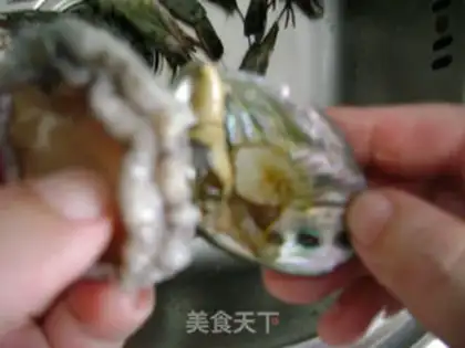 Make Abalone sucking shrimp step 3