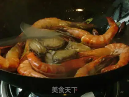 Make Abalone sucking shrimp step 8