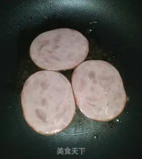 Make Ham cheeseburger step 3