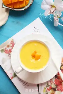 Make Mango honey milk step 7