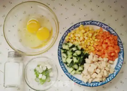 Make Yangzhou fried rice step 0